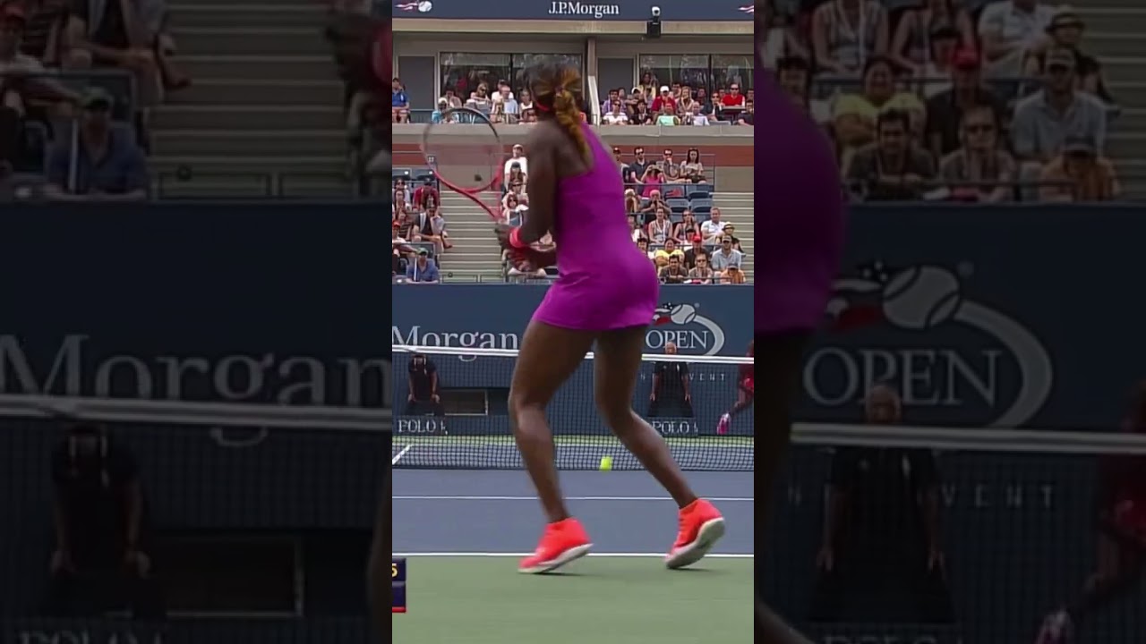Another epic kick serve from Serena Williams