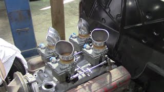 1931 Ford Chopped Coupe Resurrection Part 15 - Putting An Offy 4 Deuce Intake On My 31 Coupe Today