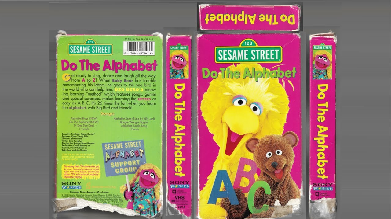 sesame street the alphabet game vhs