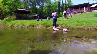 Knights Ferry Drone View from The River's Edge Restaurant