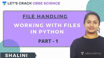 File Handling | Working with files in Python | Computer Science | 12th CBSE