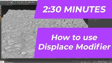 Create 3D Geometry with a map - Displace Modifier in 3D Max - #learn3d #3dmaxtutorial #displace