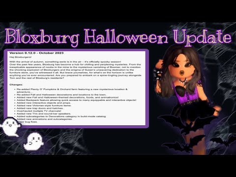 🎃 NEW BLOXBURG HALLOWEEN UPDATE, Haunted House & more! | Roblox #bloxburgupdate