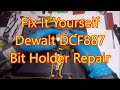 How to Repair The Chuck on a Dewalt Impact Driver   Fix It Yourself Dewalt DCF887 Repair