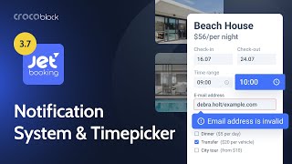 How to Set Up Notifications and Use Timepicker for Booking System