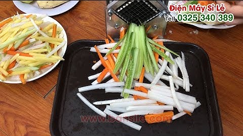 Máy thái sợi - cắt sợi - xắt sợi khoai tây, cà rốt, củ cải, dưa chuột cỡ 10mm để làm đồ chua