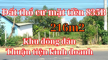 Đất thổ cư Cần Giuộc. Diện tích 216m2 thổ, mặt tiền đường DT835B xã Mỹ Lộc- Cần Giuộc, giá rẻ, SHR