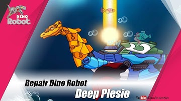 Repair! Dino Robot 8 Deep Plesio - Toy Robot War - Full Game Play