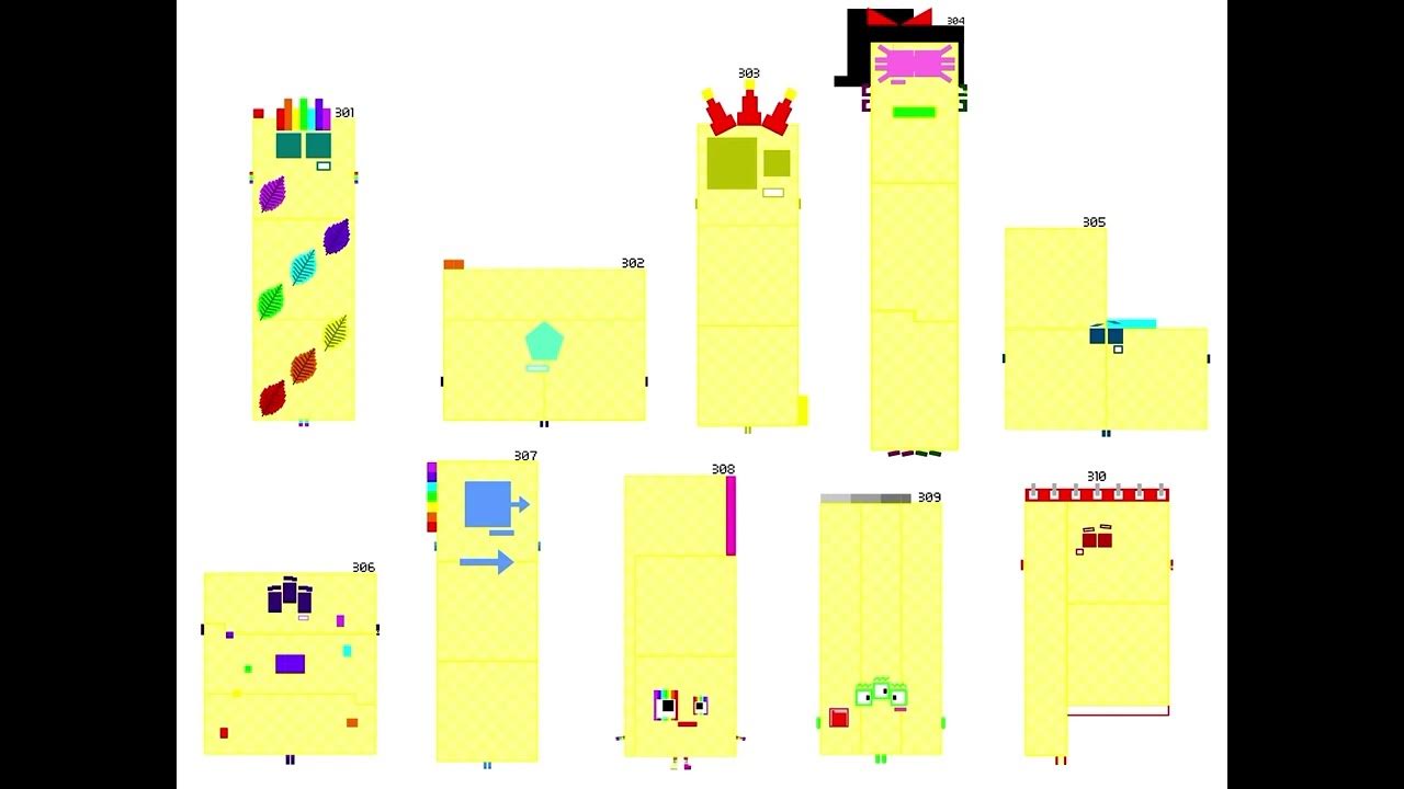 Numberblocks Band Retro 301 310 Each Sound For Trioctoblock24