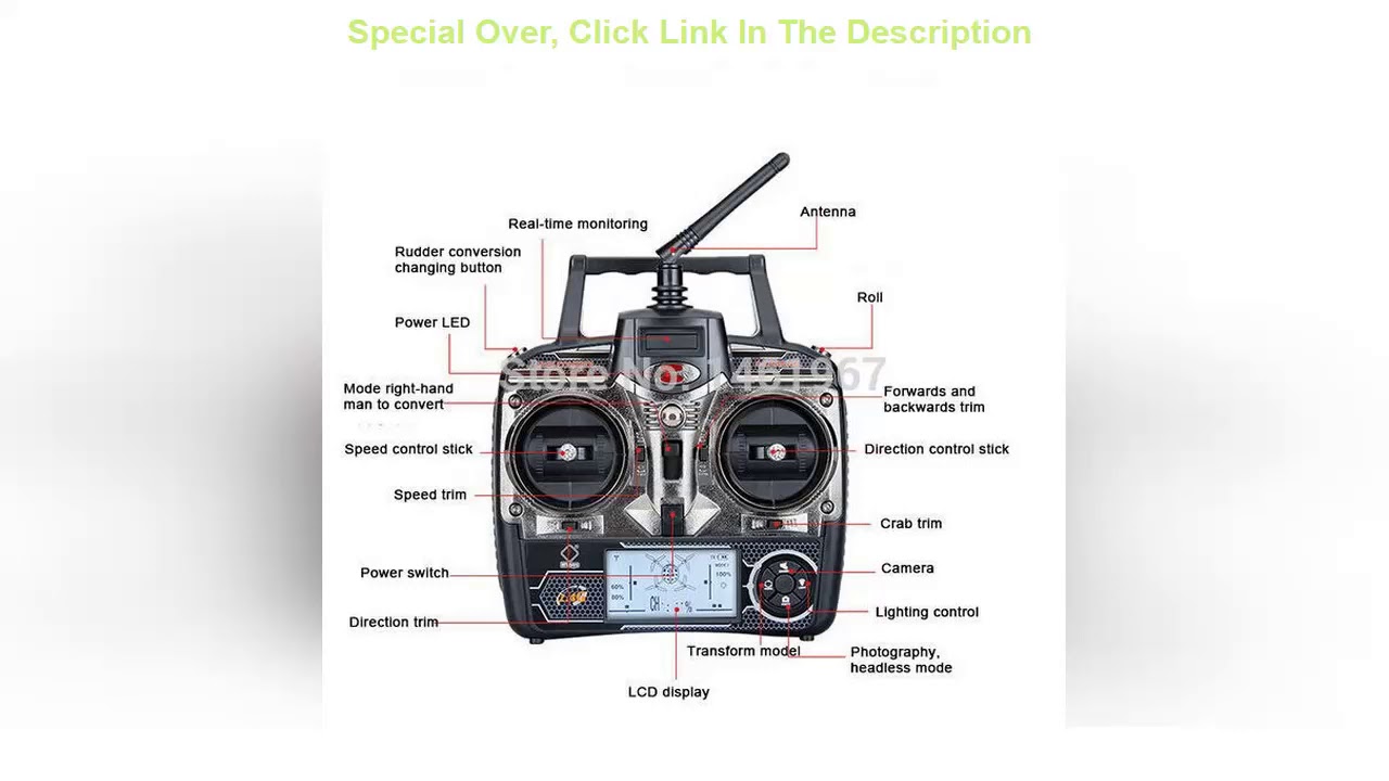 Discount JJRC H16 H6C H8C YiZhan X6 DFD F180 F182 F183 RC Quadcopter Switchable Remote Controller T