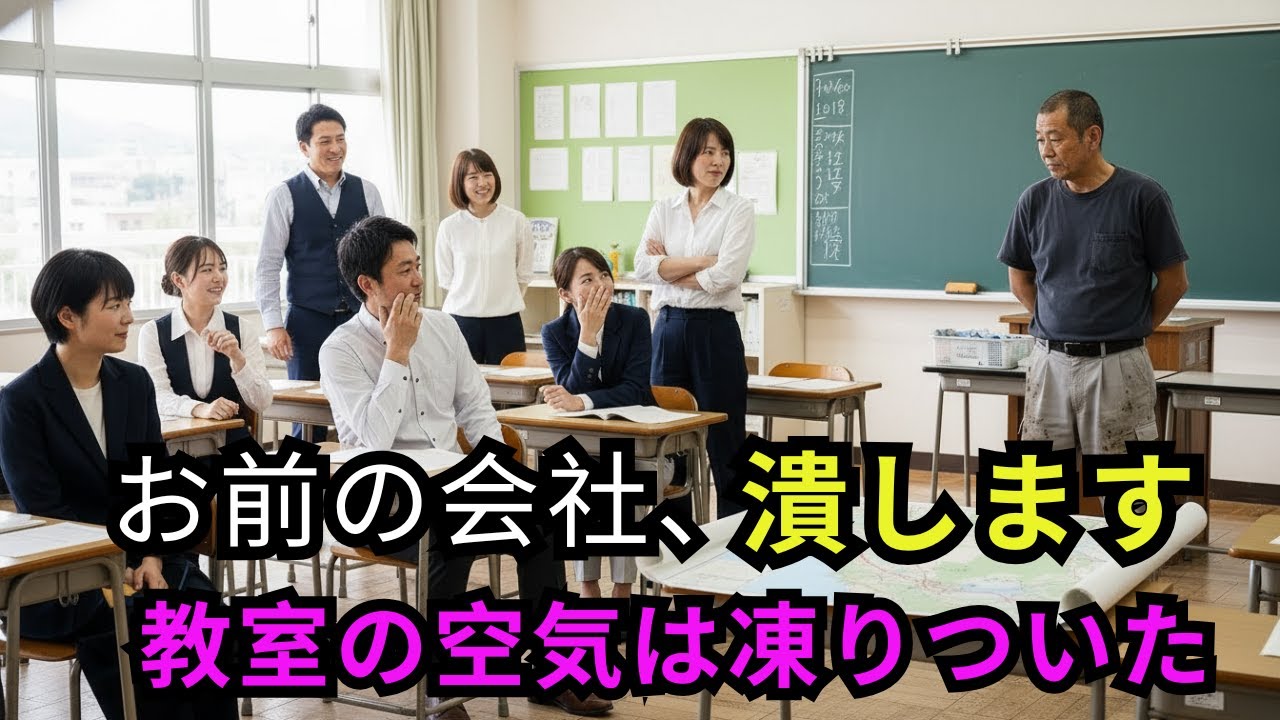 「お前の会社、潰します」泥だらけの作業着を着た父がそう告げた瞬間、教室の空気は凍りついた。