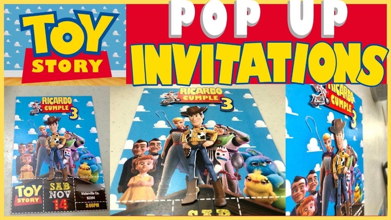 How to make Toy Story pop up invitations on Silhouette