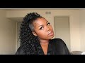 How to: High sleek Crochet Curly Ponytail