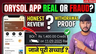 Orysol app Real or Fake | Orysol earning app review | Real or Fraud | Orysol app Withdrawal screenshot 3