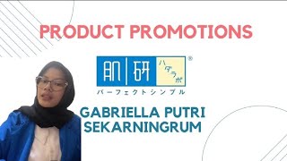 English For Business - Product Promotion Gabriella Putri Sekarningrum 21220148 Cl. 21.4A.11