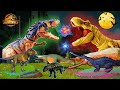 Triceratops VS Ankylosaurus | Jurassic World Dinosaurs Collection : Indominus Rex , Pyroraptor ...