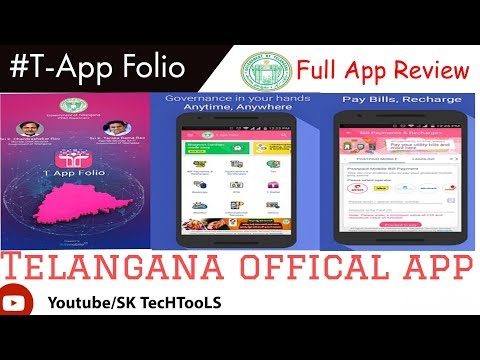 #T-App Folio Telangana Official Application Review |SK TecHTooLS|