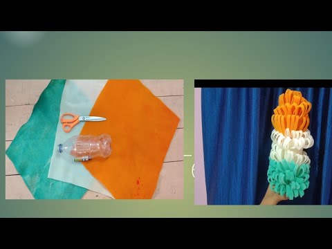DIY Independence day flag hoisting / How to make INDIAN flag with paper / 15th August special craft