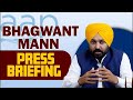 Punjab CM Bhagwant Mann Holds Press Conference in Chandigarh