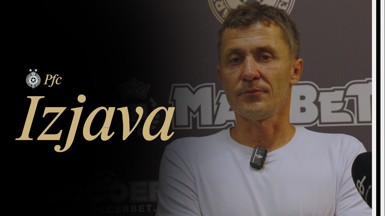 IZJAVA | Saša Ilić nakon meča FK Partizan - FK IMT (1:2)
