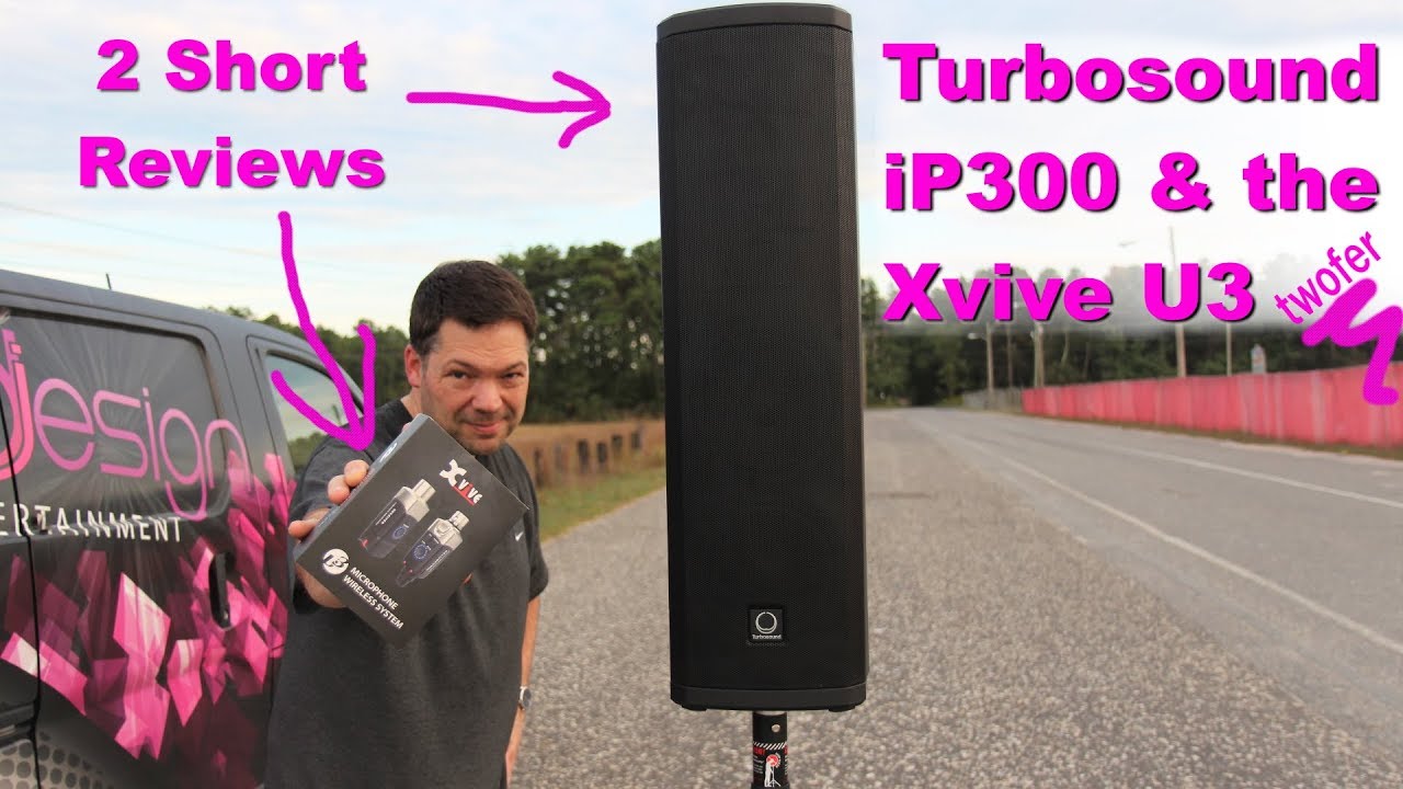 Xvive U3 Review and Turbosound IP300 review-outdoor test. - YouTube