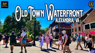 Old Town Waterfront, Alexandria VA Walk 4K