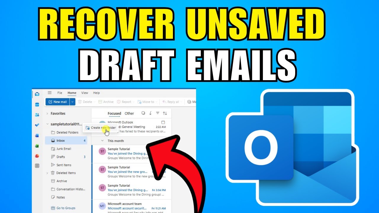 How To Recover The Unsaved Draft Emails From Outlook (2026) (New Method ...
