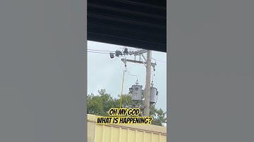 TRANSFORMER EXPLOSION #lineman #electricity #shorts #fyp #shortcircuit #highvoltage