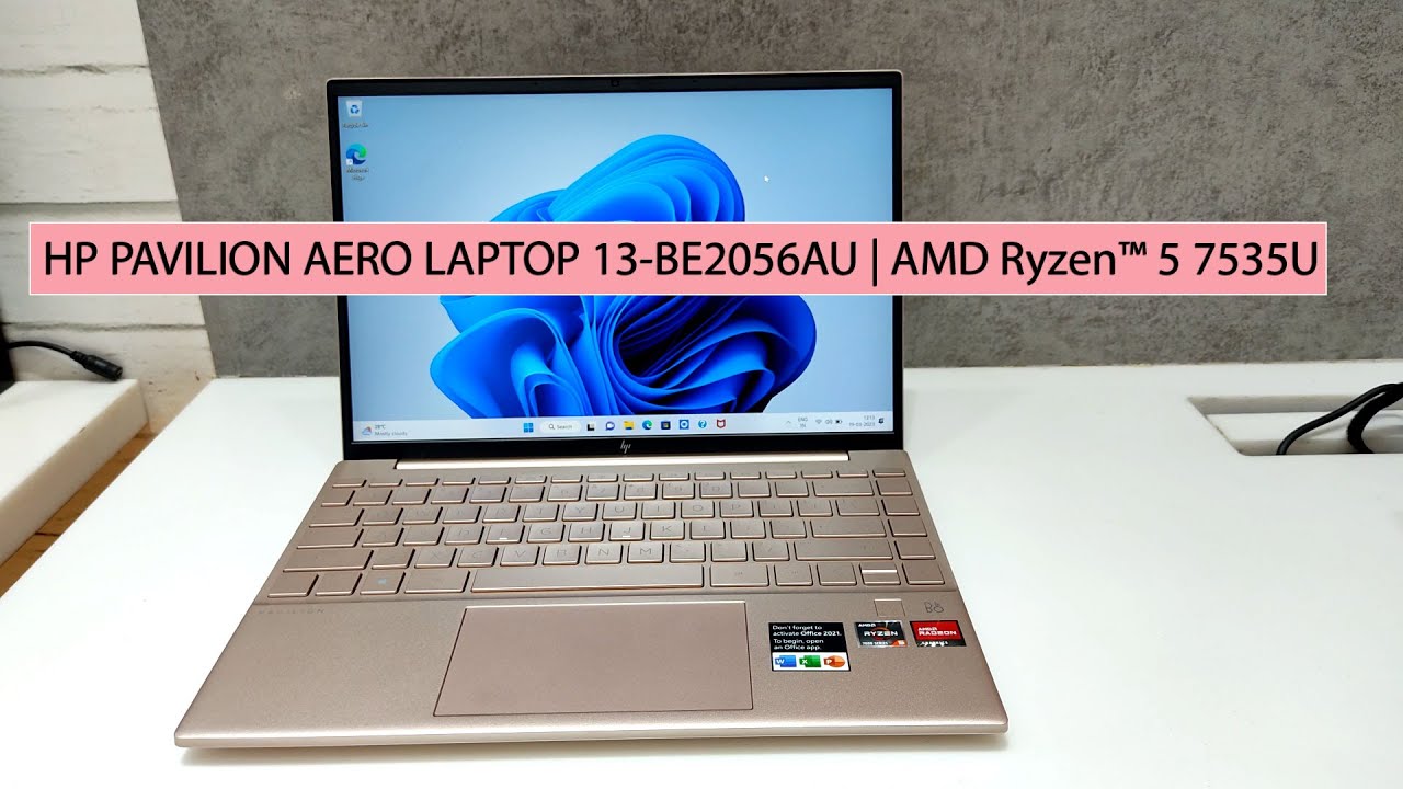 HP Pavilion Aero Laptop 13 be2056AU | AMD Ryzen™ 5 7535U - YouTube