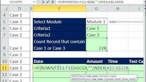 Excel Magic Trick 574: Array Formula For Filtering Data With Categories of Criteria