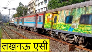 Shiny White Monster With Lucknow AC | 22122 Lucknow - Mumbai LTT AC SF Express | Indian Railways Shiny White Monster With Lucknow AC | 22122 Lucknow - Mumbai LTT AC SF Express | Indian Railways