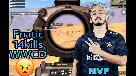 Fnatic Scout aggressive gameplay | Team Fnatic 14 kills Chicken Dinner | Shockstly gaming
