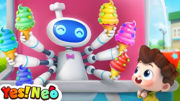 Ice Cream Robot | Colors Song | Kids Songs & Cartoons | Starhat Neo | Yes! Neo