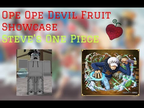 Ope Ope Devil Fruit Showcase Steve S One Piece Roblox Confuseeed Youtube - steve one piece roblox ope ope vs ice trafalgar law vs admiral aokiji