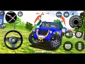 Modified Mahindra Thar😈Games:India Blue Thar (Gadi Wala Games) Car Game Android Game - #2026