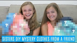 Sisters DIY Mystery Clothes From A Friend Challenge ~ Try On Haul ~ Jacy and Kacy