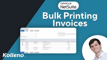 NetSuite Tutorial | Bulk Printing Invoices in NetSuite