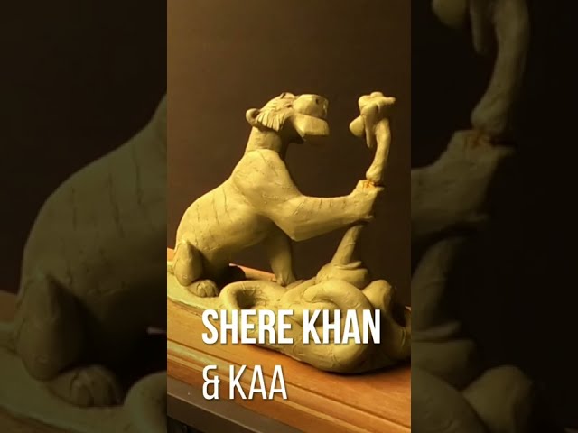 Shere Khan & Kaa sculpted by Rizaldy Valencia class=