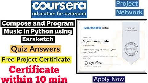 Compose and Program Music in Python using Earsketch Coursera Quiz Answers || Coursera Quiz Answers
