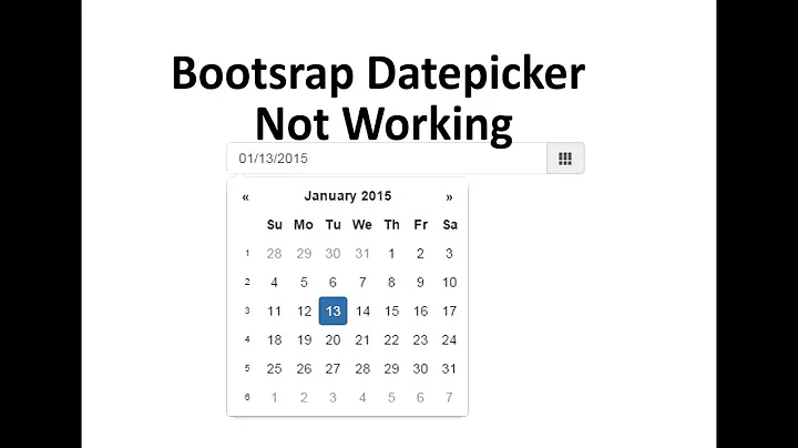 Datepicker Not Showing or Not Working Codeigniter Bootstrap