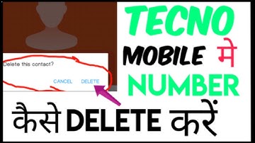 Tecno Mobile Me Number Delete Kaise Kare | Tecno Mobile Contact Delete | Dial Number Delete Karne |
