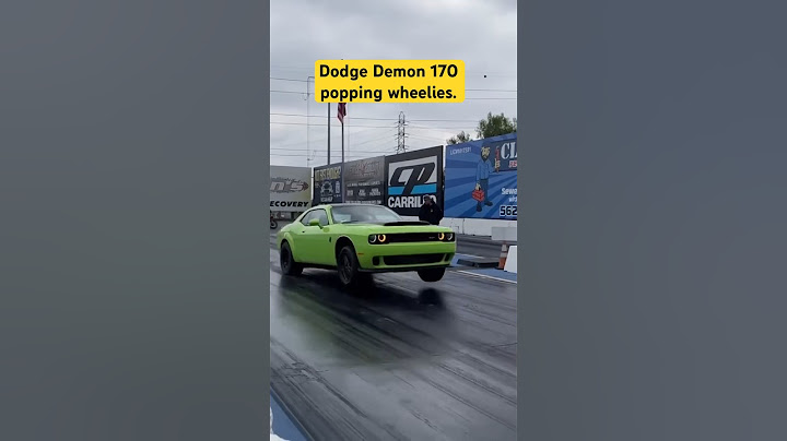 Dodge Demon 170 popping wheelies!!! #dodge #demon