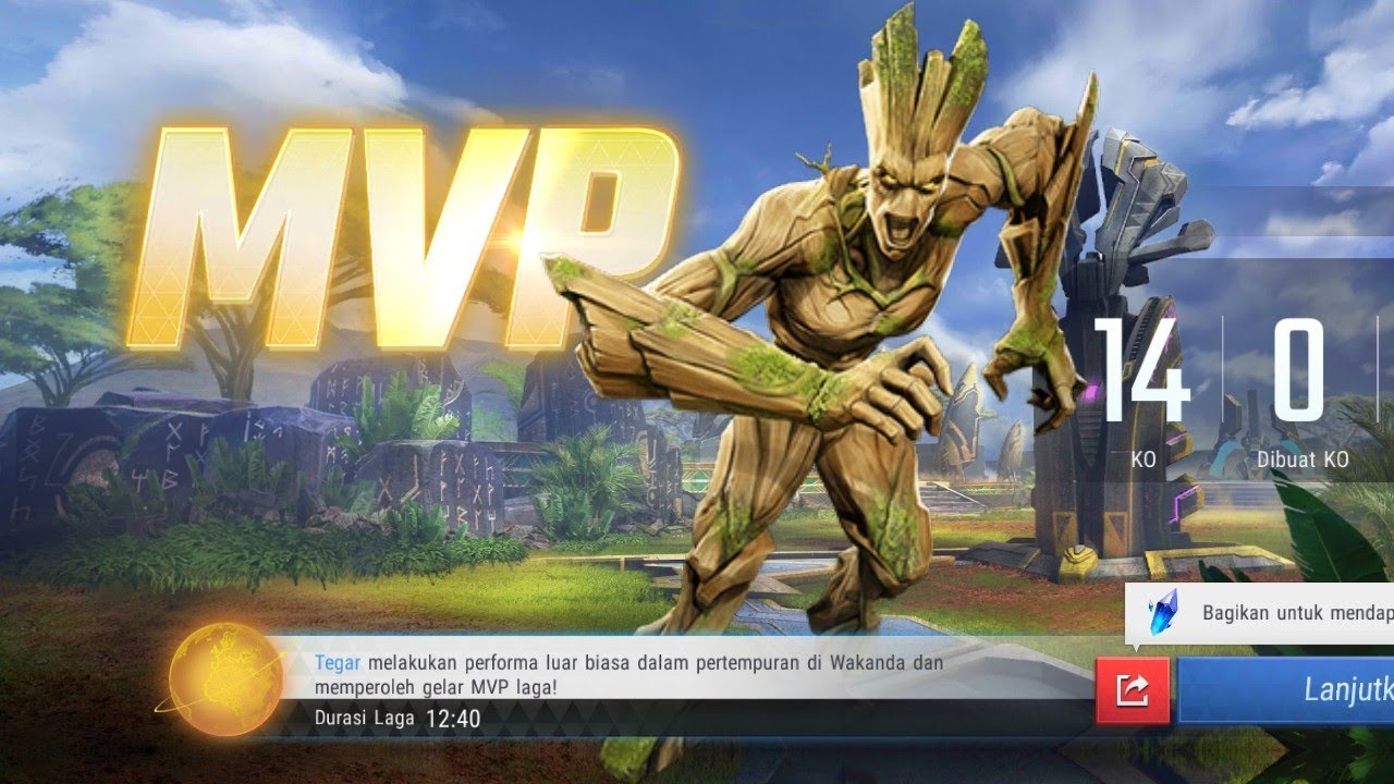 New MARVEL SUPER WAR Gameplay The Best Tank (GROOT)