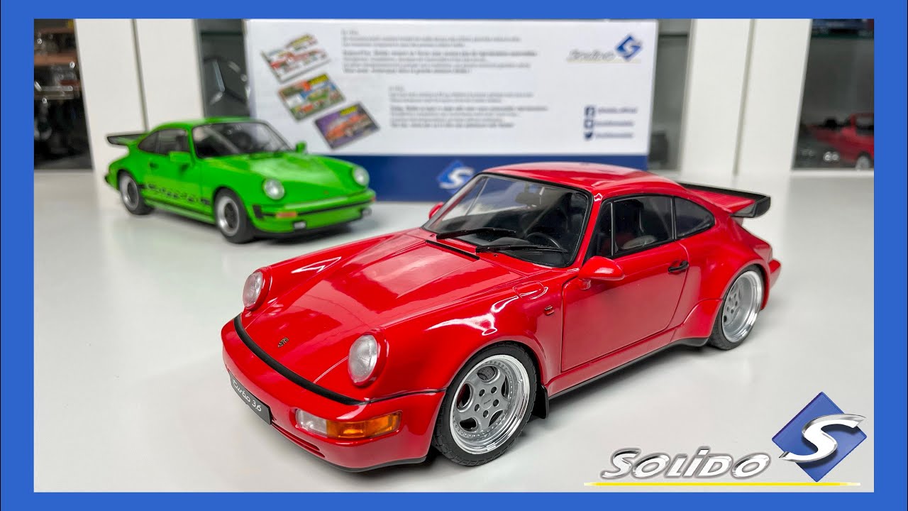 1/18 Solido 2-Car Set Porsche 911 Carrera RSR & Porsche 911 Carrera RS  (964) Diecast Car Model