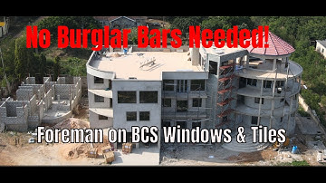 Building In Ghana | Foreman Praises BCS Windows & Tiles at Project KKBTHaus