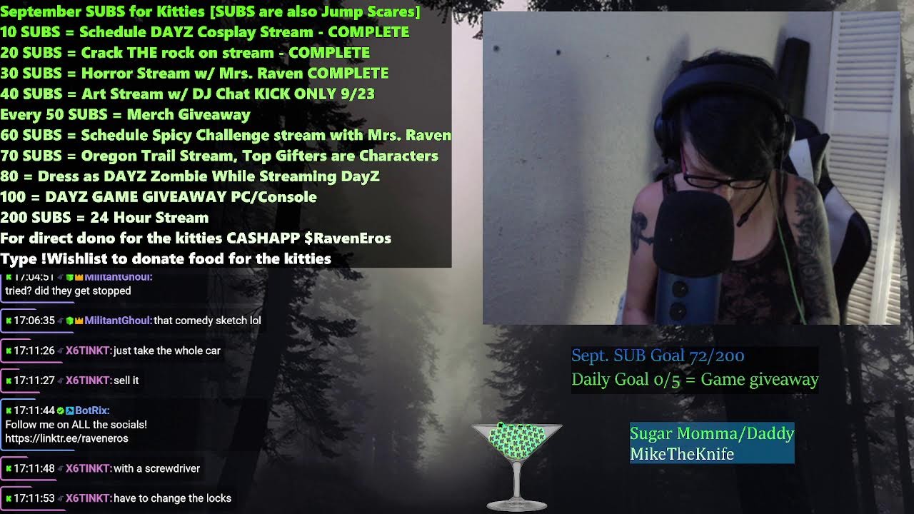 DayZ | Sept SUBathon for the KITTIES