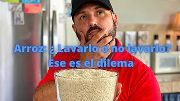 ¿Qué arroz no se debe lavar?