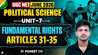 UGC NET Political Science | UGC NET Political Science Unit 7 Fundamental Rights Article 31 - 35