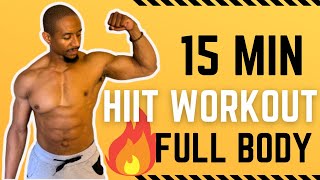 15 MIN QUICK HIIT Workout - No Equipment - FAT LOSS - Home Workout