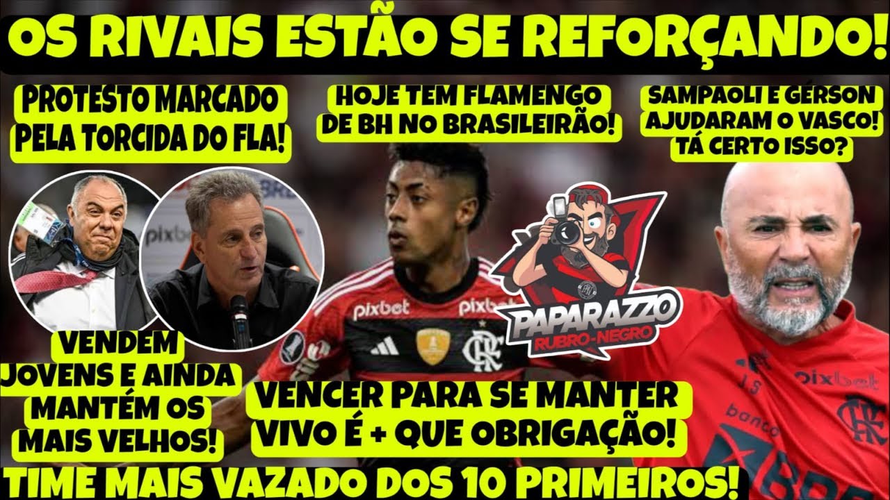 ⁣PODE ISSO? GÉRSON E SAMPAOLI AJUDAM O VASCO! TORCIDA MARCA PROTESTO PARA FLAxSP! RIVAIS SE REFORÇAM!